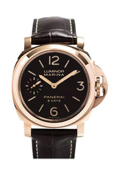 Panerai Luminor Marina Brown Dial 18Kt Rose Gold 44Mm Mens Watch Pam00511