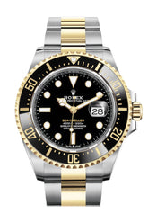 Rolex Sea-Dweller 43 Black Dial 18K Yellow Gold Men’s Stainless Steel Oyster Watch 126603