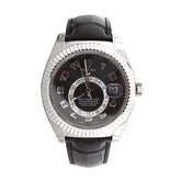Rolex Sky-Dweller 42 Black Arab Dial 18K White Gold Mens Watch 326139