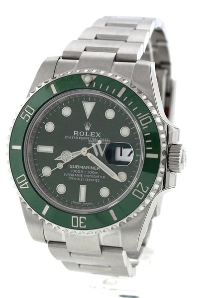 Rolex Submariner Date 'Hulk' 40 Stainless Steel Green Dial 116610LV– Wrist  Aficionado