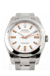 Rolex Milgauss White Dial Mens Watch 116400