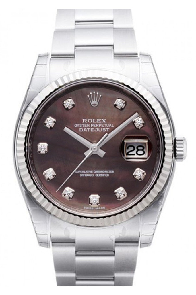 Rolex black mother of pearl dial deals