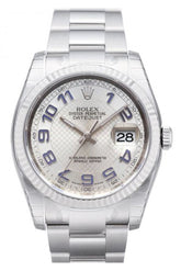 Rolex Datejust 36 Silver Dial Steel And 18K Gold Unisex Watch 116234