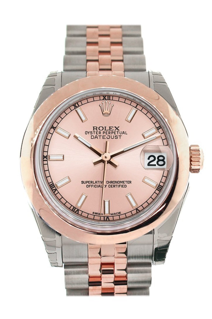Rolex 178241 Datejust 31 Pink Dial 18K Rose Gold Ladies Watch WatchGuyNYC Pink None