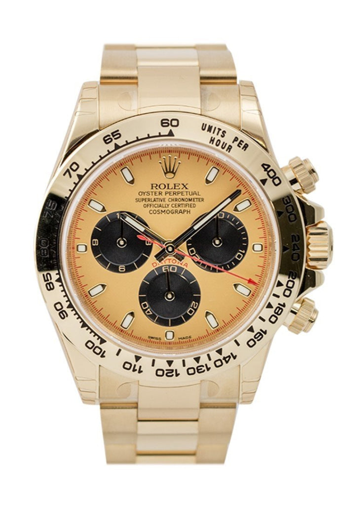 Rolex daytona yellow gold champagne cheap dial