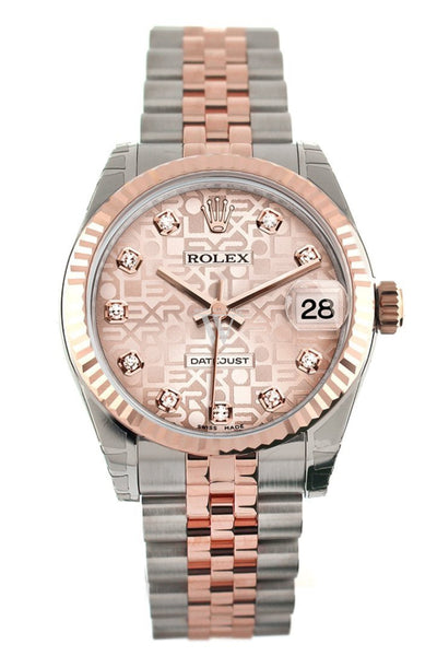 Two tone deals rose gold datejust