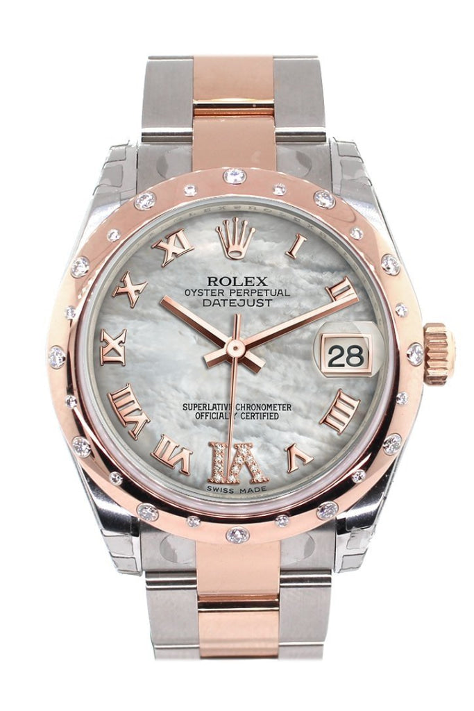 Rolex datejust 36 mother of pearl rose gold deals