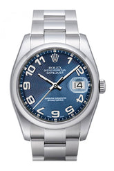 Rolex Datejust 36 Blue Concentric Dial Stainless Steel Oyster Mens Watch 116200 / None