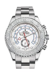 Rolex Yacht-Master Ii 44 Blue Hands White Gold Mens Watch 116689