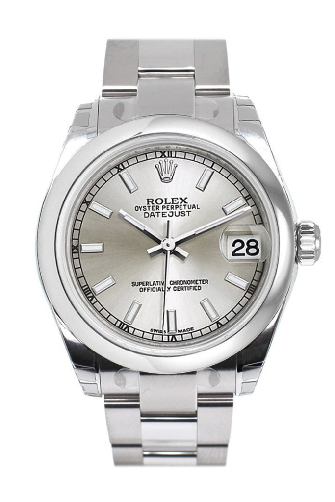 ROLEX 178240 Datejust 31 Silver Dial Steel Ladies Watch