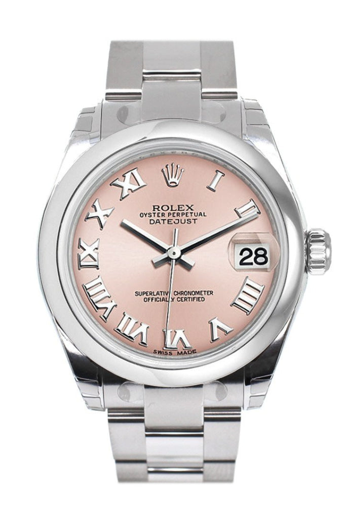 ROLEX 178240 Datejust 31 Pink Roman Dial Steel Laides Watch