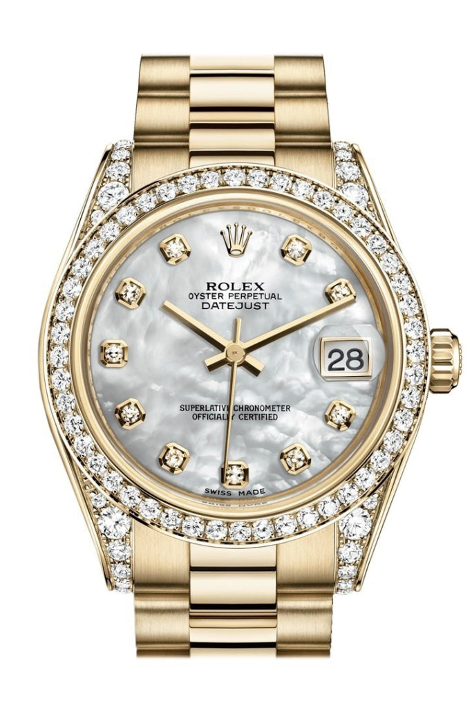 Rolex Datejust President 31mm with Mother of Pearl diamond dial