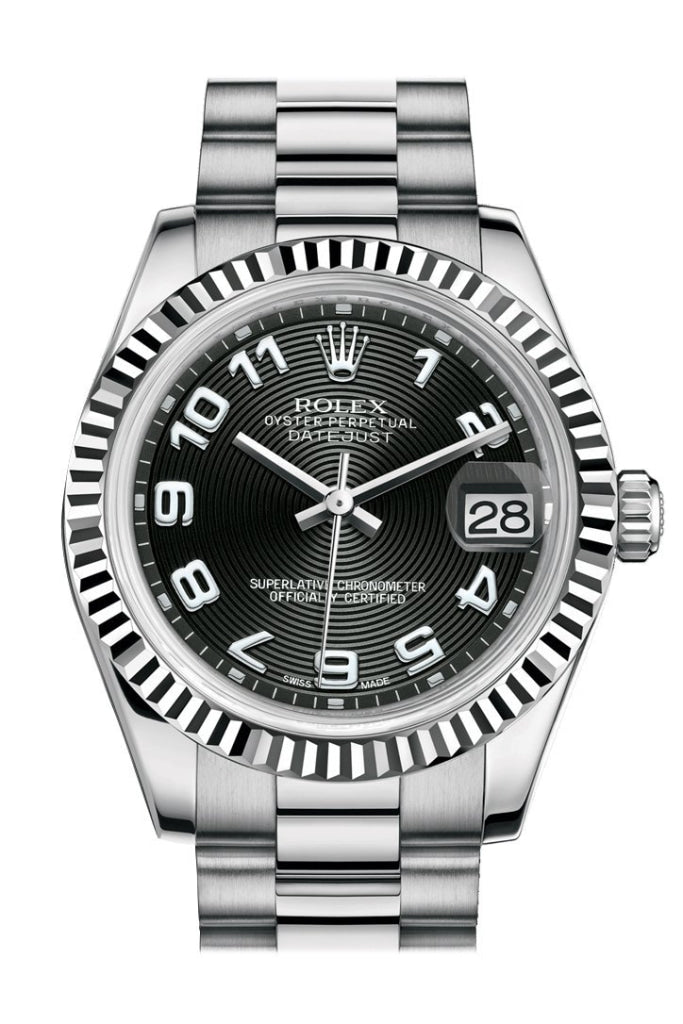 Rolex datejust sale 31 black dial