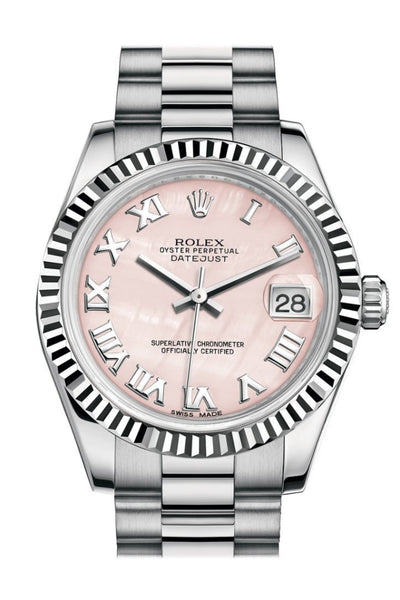 Rolex pink mother clearance of pearl dial