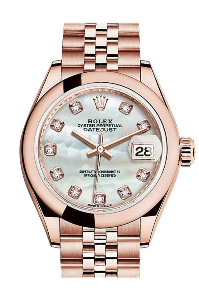 Rolex rose store gold ladies watch