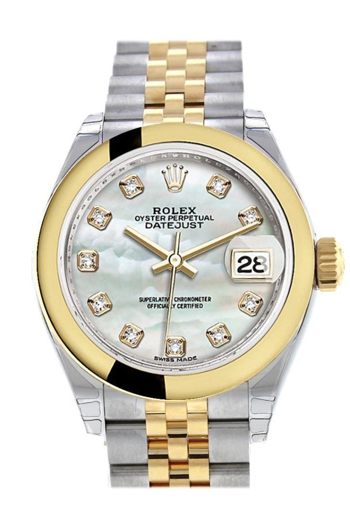 Rolex datejust 28 mother of pearl sales