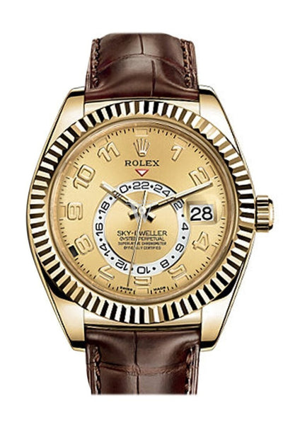 ROLEX 326138 Sky Dweller 42 Champagne Dial 18K Rose Gold