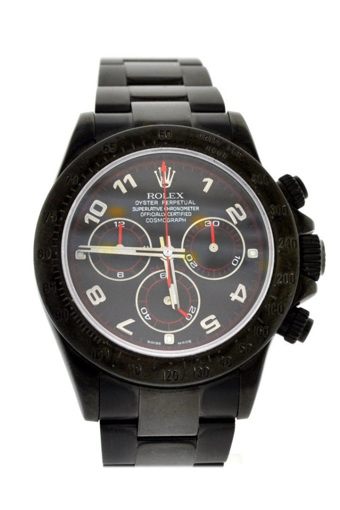 Rolex Black PVD Cosmograph Daytona Black Dial Stainless Steel Black Black None