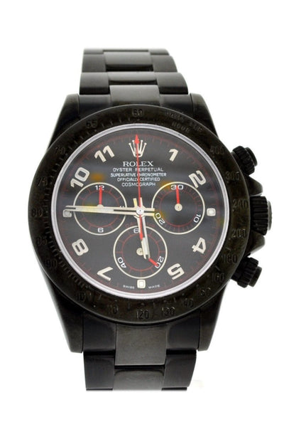 ROLEX Black PVD Cosmograph Daytona Black Dial Stainless Steel