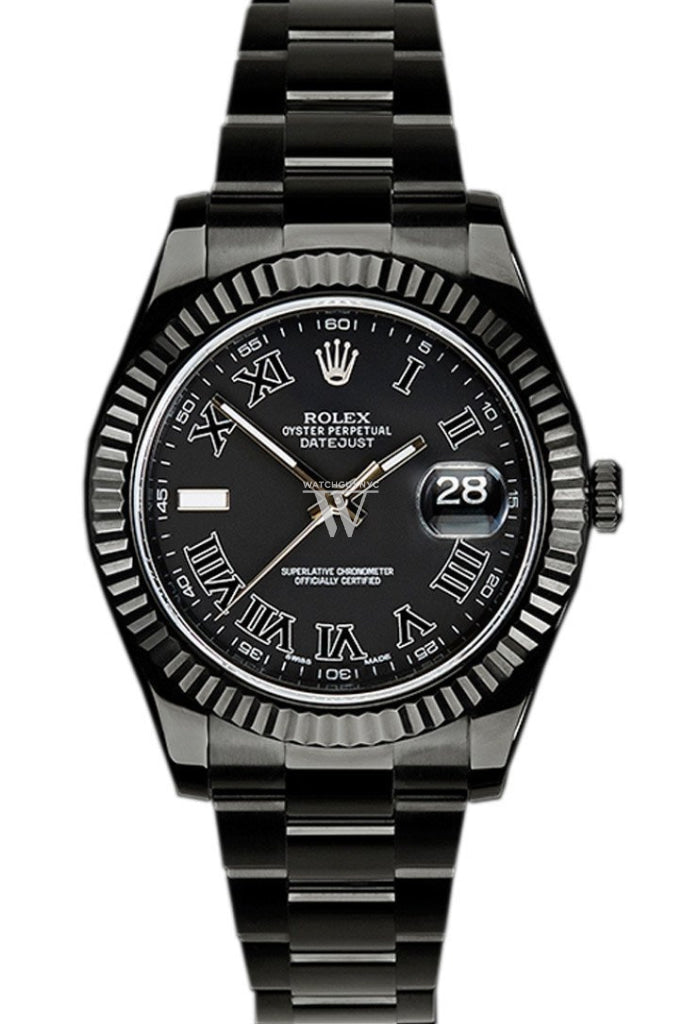 Pvd matte black rolex datejust Outlet