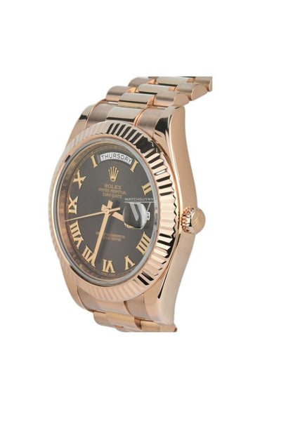 Rolex day date ii rose hotsell gold chocolate dial