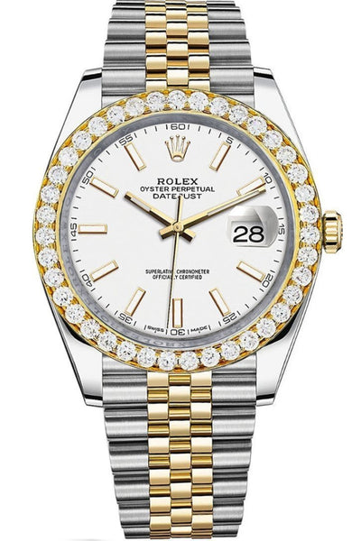 Custom Diamond Bezel Rolex 126333 Datejust 41 Jubilee
