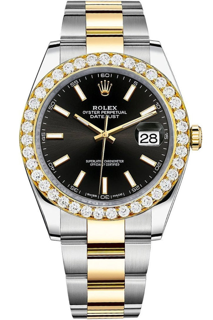 Custom Diamond Bezel Rolex Datejust 41 Ladies 126333 WatchGuyNYC