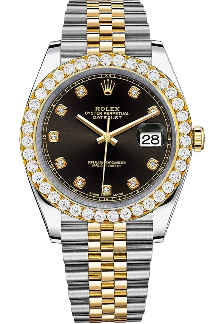 Rolex Diamond Bezel Datejust 41 Steel Men 126333 | WatchGuyNYC