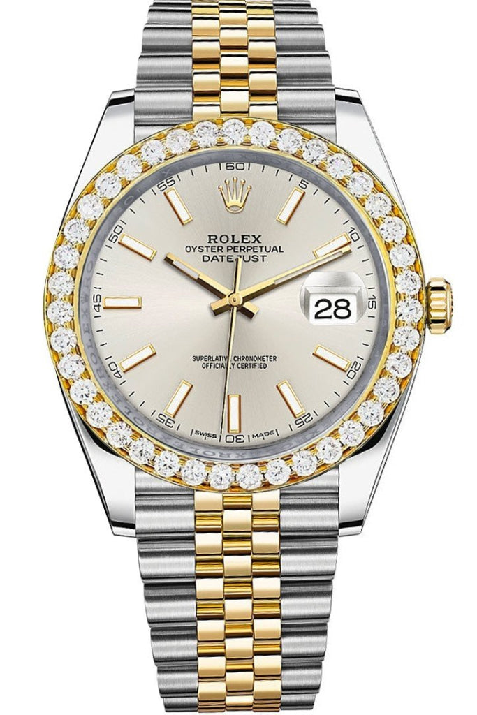 Rolex 41mm on sale diamond bezel