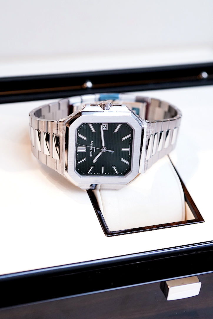 Patek Philippe Cubitus Olive Green Dial Stainless Steel Watch 5821/1A