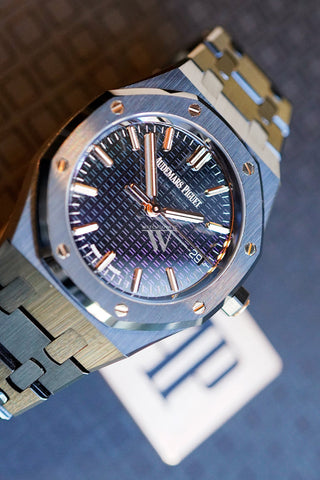 Audemars Piguet Royal Oak 34 Rainbow-Coloured Sapphire Dial Black Ceramic Watch