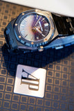 Audemars Piguet Royal Oak 34 Rainbow-coloured sapphire Dial Black Ceramic Watch 77350CE.OO.1266CE.02.A