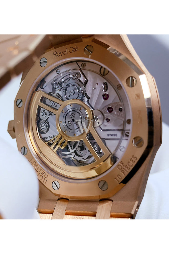 Audemars Piguet Royal Oak 41 Flying Tourbillon Rose Gold Green Dial 26533Or.oo.1220Or.01 Dcm Watch