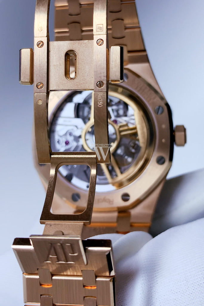 Audemars Piguet Royal Oak 41 Flying Tourbillon Rose Gold Green Dial 26533Or.oo.1220Or.01 Dcm Watch