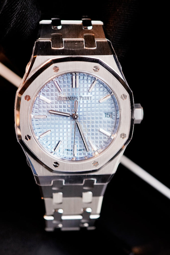 Audemars Piguet Royal Oak Light Blue Dial Stainless Steel Watch 15550St.oo.1356St.08