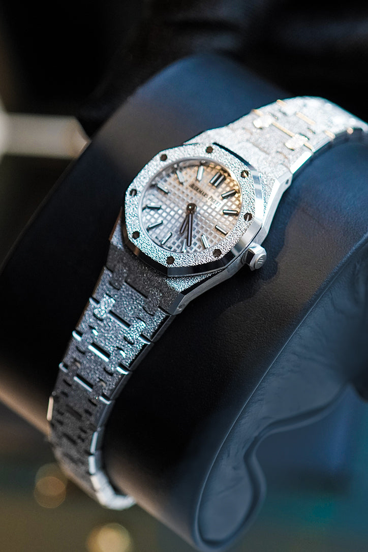 Ap Royal Oak Frosted Gold Audemars Piguet Royal Oak Mini Frosted
