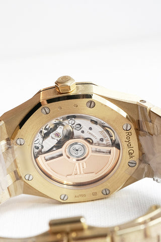 Audemars Piguet 77450BA.GG.1361BA.01 Royal Oak 34 Frosted Yellow gold-plated crystal sand finished dial