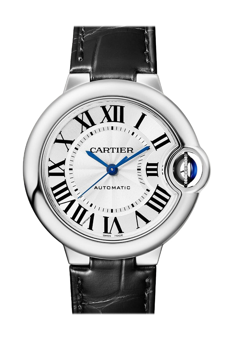 Cartier Ballon Bleu de Cartier Watch & 33 mm Steel Case & Silvered Opaline Dial WSBB0030