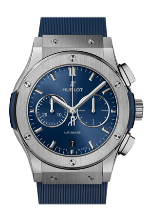 Hublot Classic Fusion Chronograph Titanium Blue 42mm Watch 541.NX.7170.RX