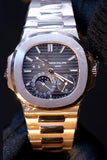 Patek Philippe Nautilus Moon Phase Rose Gold Watch 5712/1R-001