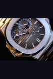 Patek Philippe Nautilus Moon Phase Rose Gold Watch 5712/1R-001
