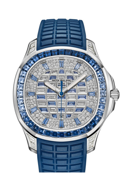 Patek Philippe Aquanaut Diamond Blue Sapphire Dial Watch 5268 461G