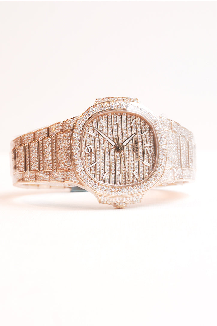 Patek Philippe Nautilus Diamond Rose Gold Watch 7118/1450R-001