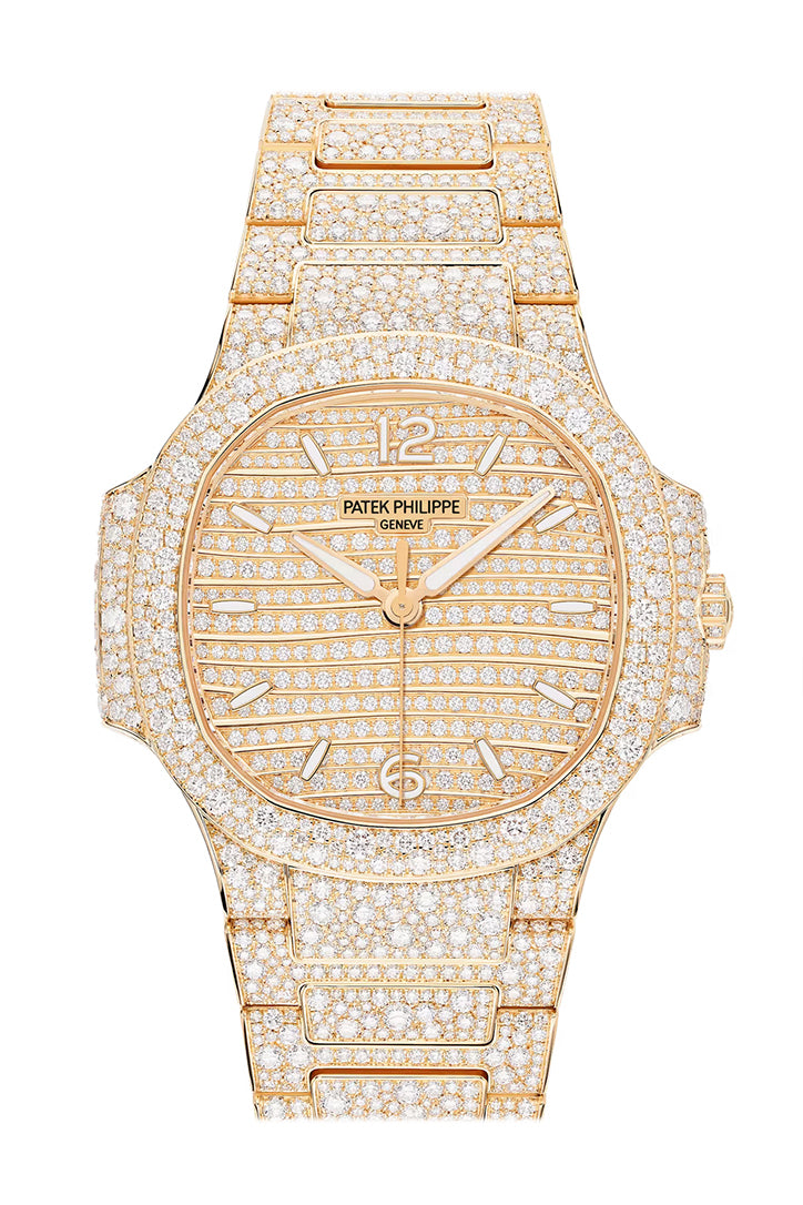 Patek Philippe Nautilus Diamond Rose Gold Watch 7118/1450R-001