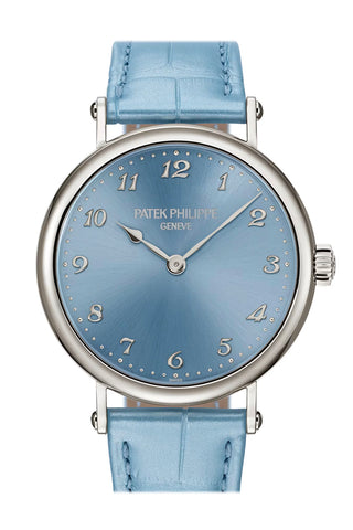 Patek Philippe Calatrava 34 Ice Blue Dial White Gold Watch 7200/50G-012