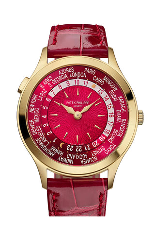 Patek Philippe Calatrava 36 Red Dial Yellow Gold Watch 7129J-001