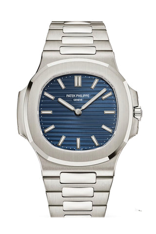 Patek Philippe Nautilus 41 Sunburst Blue Dial White Gold Watch 5810/1G-001