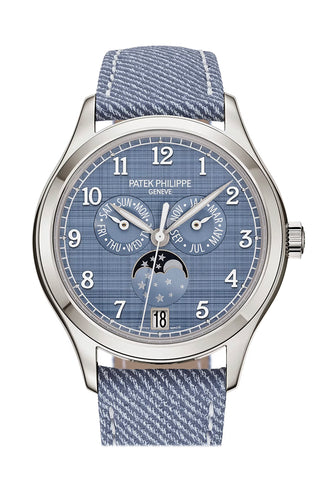 Patek Philippe Complications 38 Blue Gray Dial White Gold Watch 4946G-001