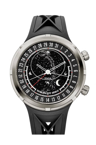 Patek Philippe Grand Complications 47 Black Dial White Gold Watch 6105G-001