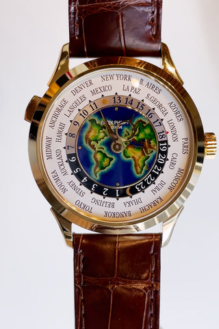 Patek Philippe 40mm  Complications World Timer GMT White Dial Watch 5231J-001